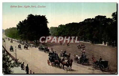 Ansichtskarte AK Rotten Row Hyde Park London Cheval Horse