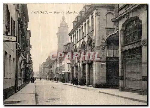 Cartes postales Landau Rue du Marche