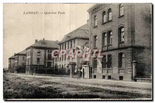 Cartes postales Landau Quartier Foch Militaria