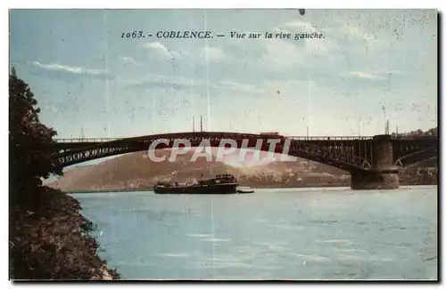 Cartes postales Coblence Vue sur la rive gauche