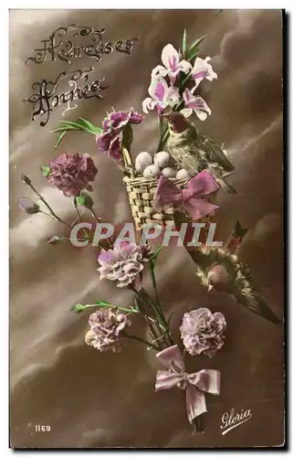 Cartes postales Fantaisie Fleurs Anniversaire