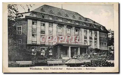 Cartes postales Wiesbaden Kaiser Friedrich Bad Maison des bains Bath house