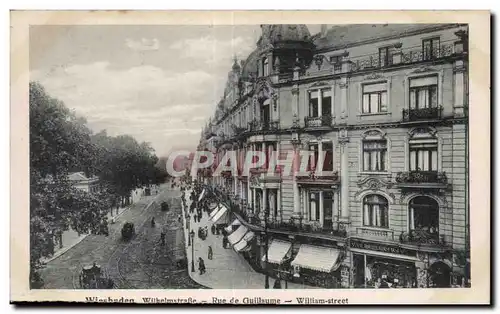 Cartes postales Wisbaden Wilbelmstrabe Rue de Guillaume William street