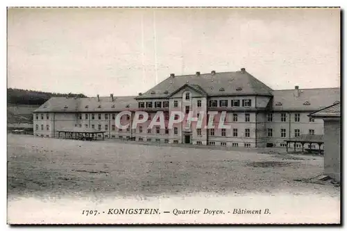 Cartes postales Konigstein Quartier Doyen Batiment Militaria