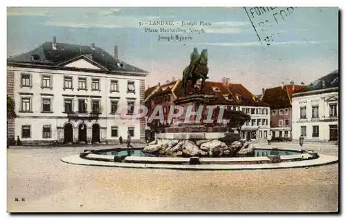 Cartes postales Landau Joseph Platz Place Maximriten joseph ioseph Square