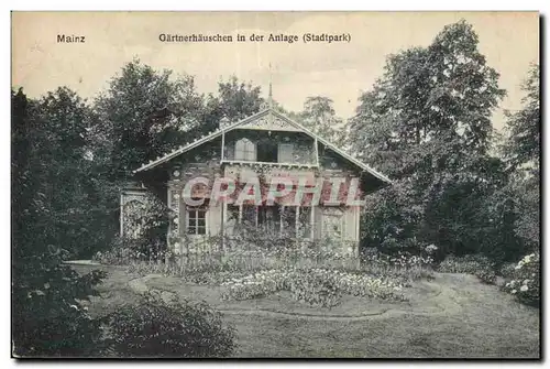 Cartes postales Mainz Gartnerhauschen in der Anlage (Stadtpark)