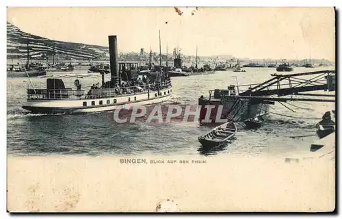 Cartes postales Bingen Blick Aup OEn Rhien Bateaux