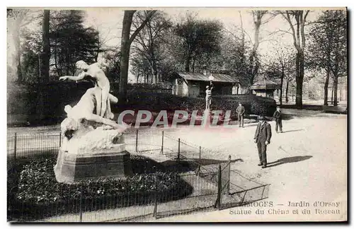 Ansichtskarte AK Limoges Jardin d Orsay Statue du Chene et du Roseau