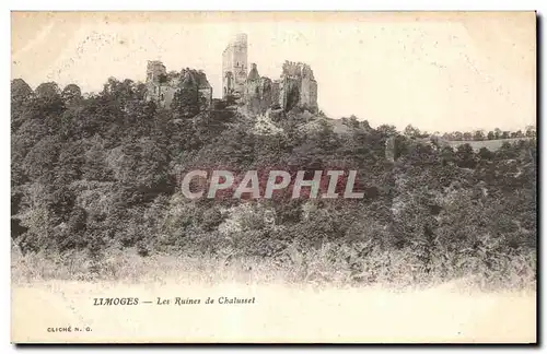 Cartes postales Limoges les Ruines de Chalusset