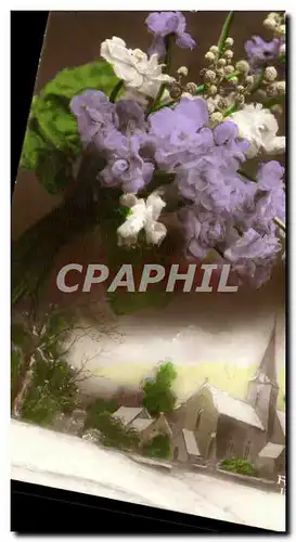 Cartes postales Fantaisie Fleurs Heureuse annee