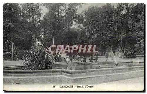 Cartes postales Limoges Jardin d Orsay