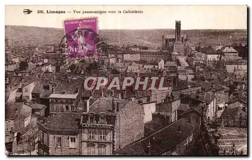 Ansichtskarte AK Limoges vue panoramique vers la cathedrale