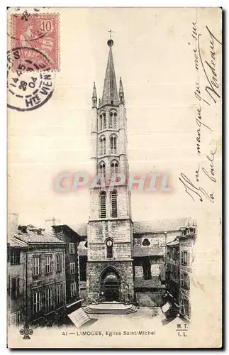 Ansichtskarte AK Limoges Eglise saint michel