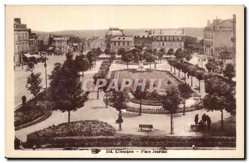 Cartes postales Limoges Place jourdan