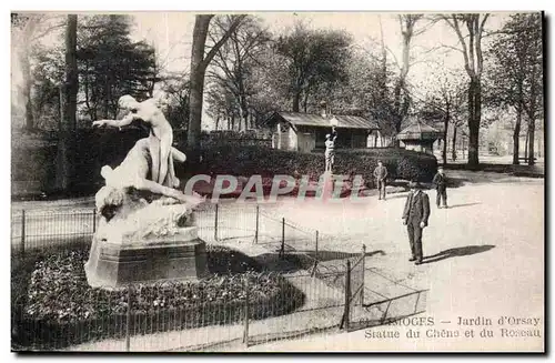 Ansichtskarte AK Limoges Jardin d Orsay statue du chena et du roseau