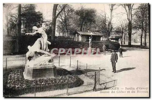 Cartes postales Limoges Jardin d Orsay statue du chena et du roseau