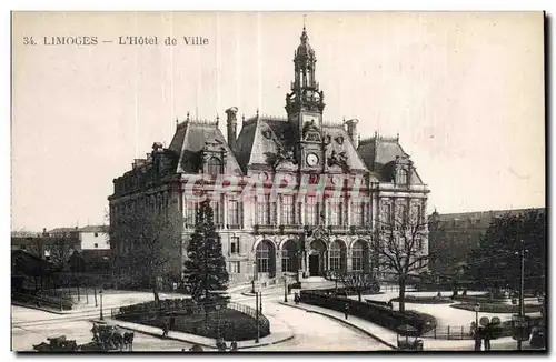 Cartes postales Limoges L Hotel de ville