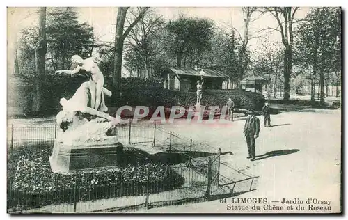 Ansichtskarte AK Limoges jardin d Orsay statue du chene et du roseau