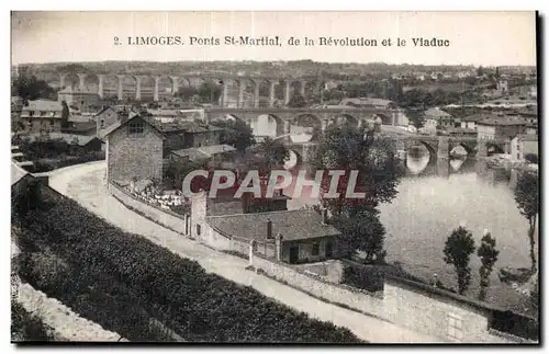 Ansichtskarte AK Limoges Ponts St-martial de la revolution et le viaduc