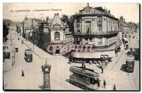 Cartes postales Limoges Carrefour Tourny Tramway