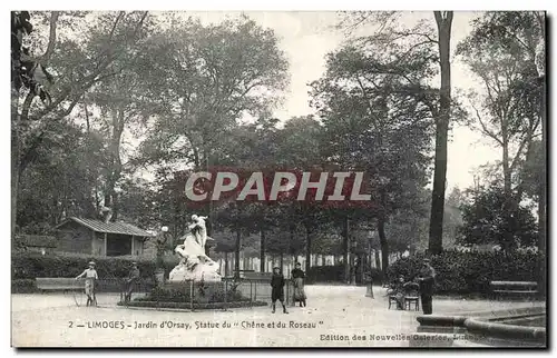 Ansichtskarte AK Limoges jardin d Orsay statue du chene et du roseau