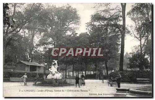 Cartes postales Limoges jardin d Orsay statue du chene et du roseau