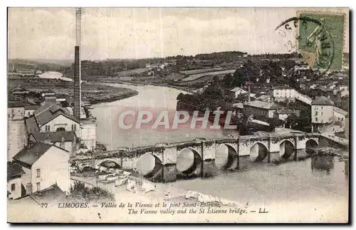 Cartes postales Limoges vallee de la vienne et la pont saint -Etienne