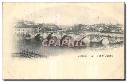 Cartes postales Limoges 4-Pont St-Martial