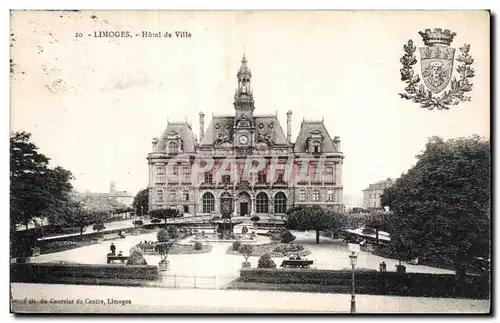 Cartes postales Limoges Hotel de ville