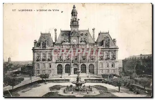 Cartes postales Limoges L Hotel de ville