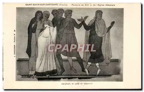 Cartes postales Saint savin sur gartempe (Vienne) Peinture du XII s de I Eglise Abbatiale