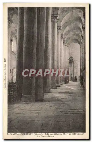 Cartes postales St savin sur gartempe (vienne) L eglise Abbatialc(XIIe et XIIIe siccles) Le Deambulatorie