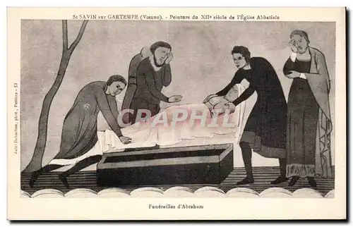 Cartes postales St savin sur gartempe (vienne) Peinture du XIIe siecle de I Eglise Abbatiale