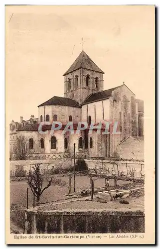 Cartes postales St Eglise de st savin sur gartempe (vienne) Les Abries(XI e s)