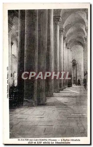 Ansichtskarte AK St savin sur gartempe (vienne) - L Eglise abbatiale (XIIe et XIIIe siecle) Le Deambulatoire