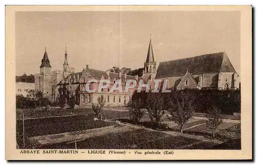 Ansichtskarte AK Abbaye saint martin Liguge (vienne)