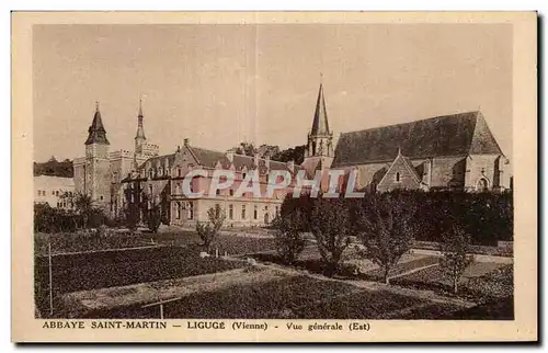 Cartes postales Abbaye saint martin Liguge (vienne)