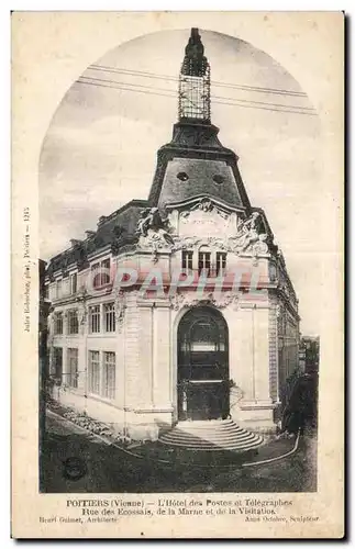 Ansichtskarte AK POITIERS (Vienue) L Hotel des Postes et Telegraphes