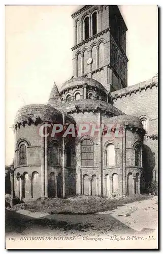 Cartes postales Poitiers Entirons Chauvigny Eglise St Pierre