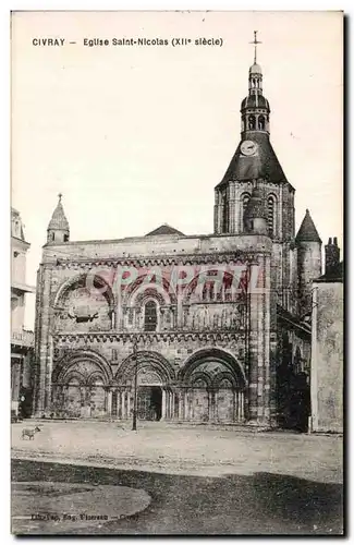 Cartes postales Civray Eglise Saint Nicolas