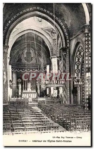 Cartes postales CIVRAY - Interleur de I Egllse Saint-Nicolas