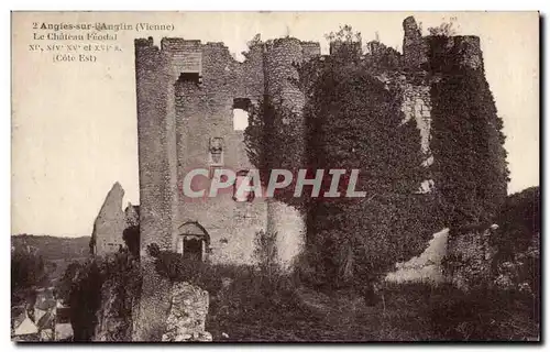 Ansichtskarte AK ANGLES-SUR-L ANGLIN (Vienne) - Le Chateau feodal