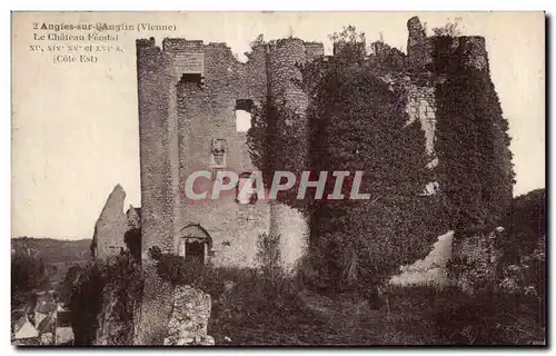 Cartes postales ANGLES-SUR-L ANGLIN (Vienne) - Le Chateau feodal
