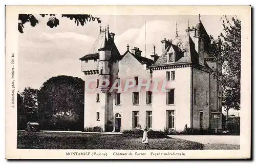 Cartes postales MONTAMISE (Vienne) - Chateau de Sarzec Facade mendionale