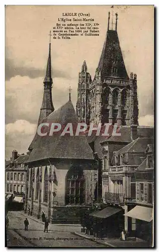 Ansichtskarte AK LAIGLE (Orne) - L Eglise Saint-Martin