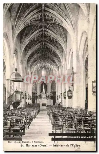 Ansichtskarte AK Mortagne (Orne) - Interieur de l Eglise