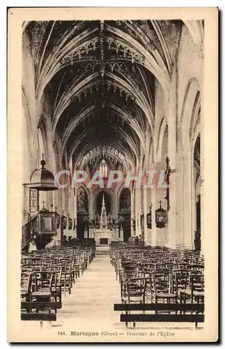 Ansichtskarte AK Mortagne (Orne) - Interieur de l Eglise