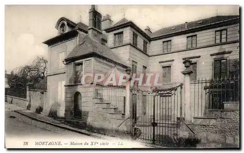 Cartes postales Mortagne - Maison du XV siecle