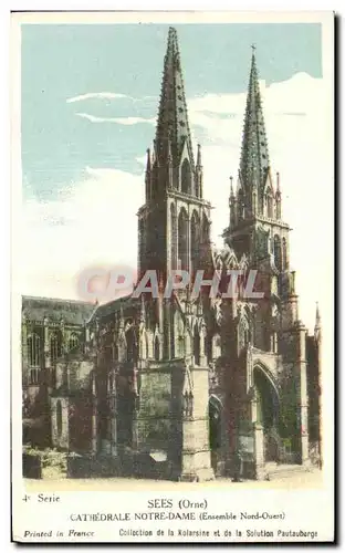 Cartes postales Sees (Orne) Cathedrale Notre-Dame (Ensemble Nord-Ouest)