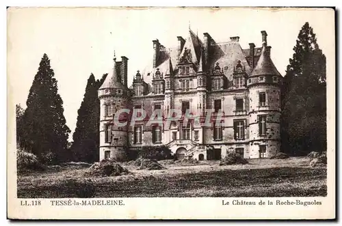 Cartes postales Tesse la medeleine le chateau de la roche bagnoles